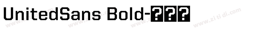 UnitedSans Bold字体转换